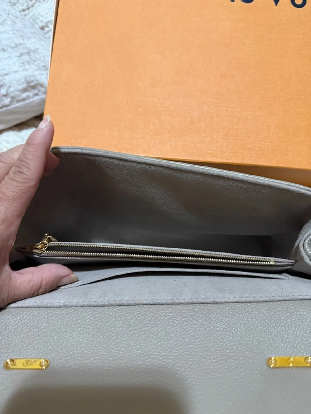 Louis Vuitton Taupe & Cream Monogram Top Handle Satchel - Picture 9 of 10